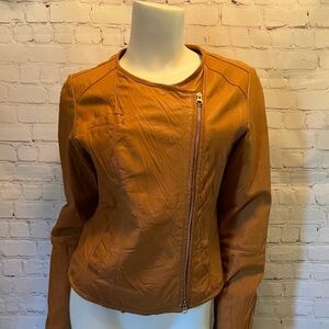 ❤️ ANTHROPOLOGY Faux Leather Moto JACKET
